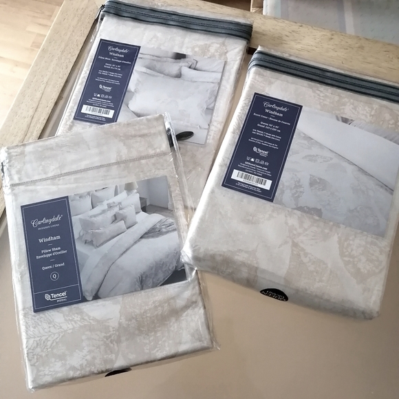 QE Home Duvet Cover Set tencel Queen size天丝被套枕套 - Picture 1 of 6